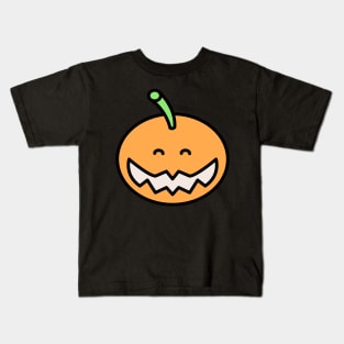 Pumpkin Big Face Costume Funny Kids T-Shirt